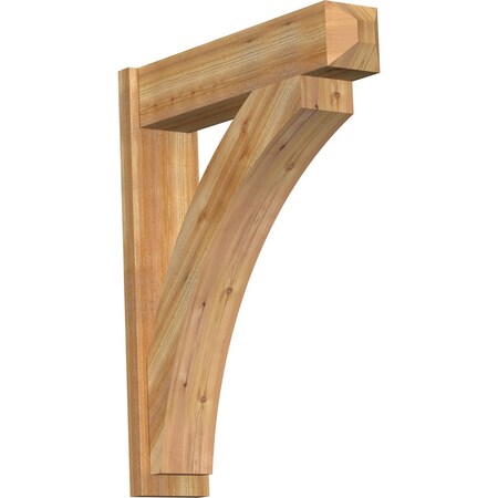 Ekena Millwork Thorton Craftsman Rough Sawn Outlooker, Western Red Cedar, 8"W x 34"D x 42"H OUT08X34X42THR04RWR